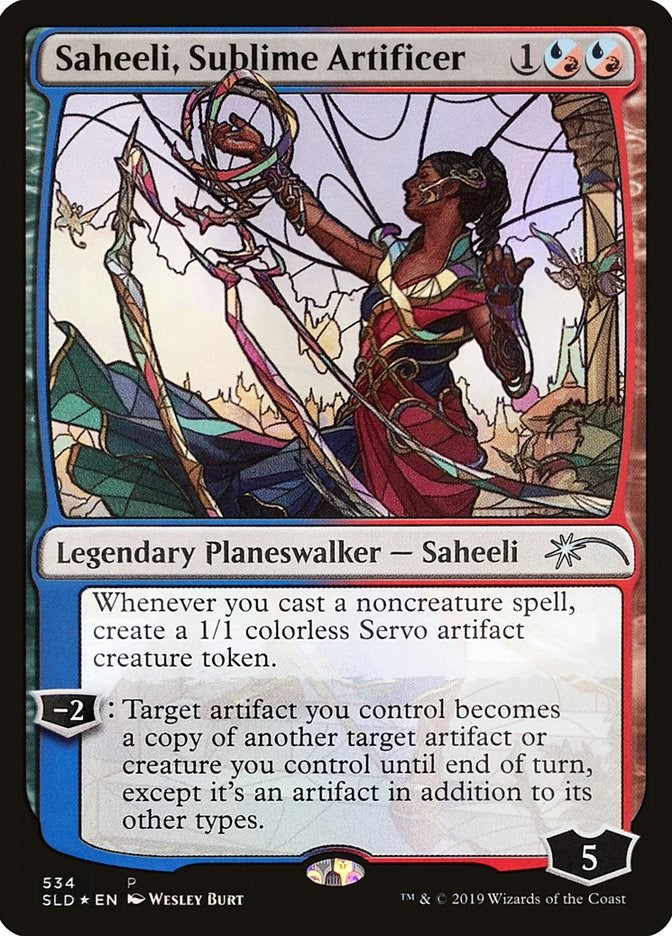 Saheeli, Sublime Artificer (Stained Glass)