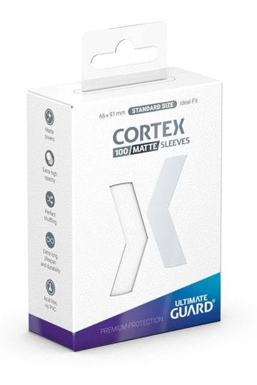 Cortex Sleeves Standard Size - Matte White (100ct.)