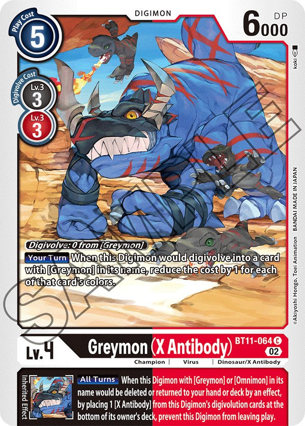 Greymon (X Antibody) [BT11 - BT11-064 C]  Fact Or Fiction Games