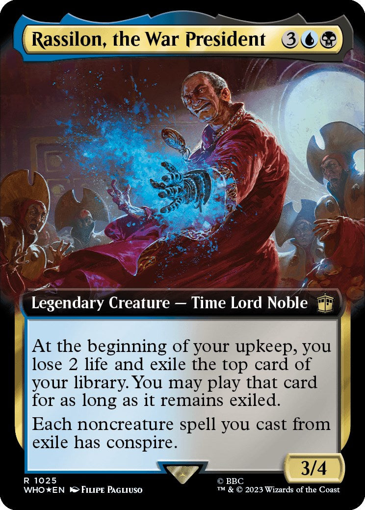 Rassilon, the War President (Extended Art) (Surge Foil)