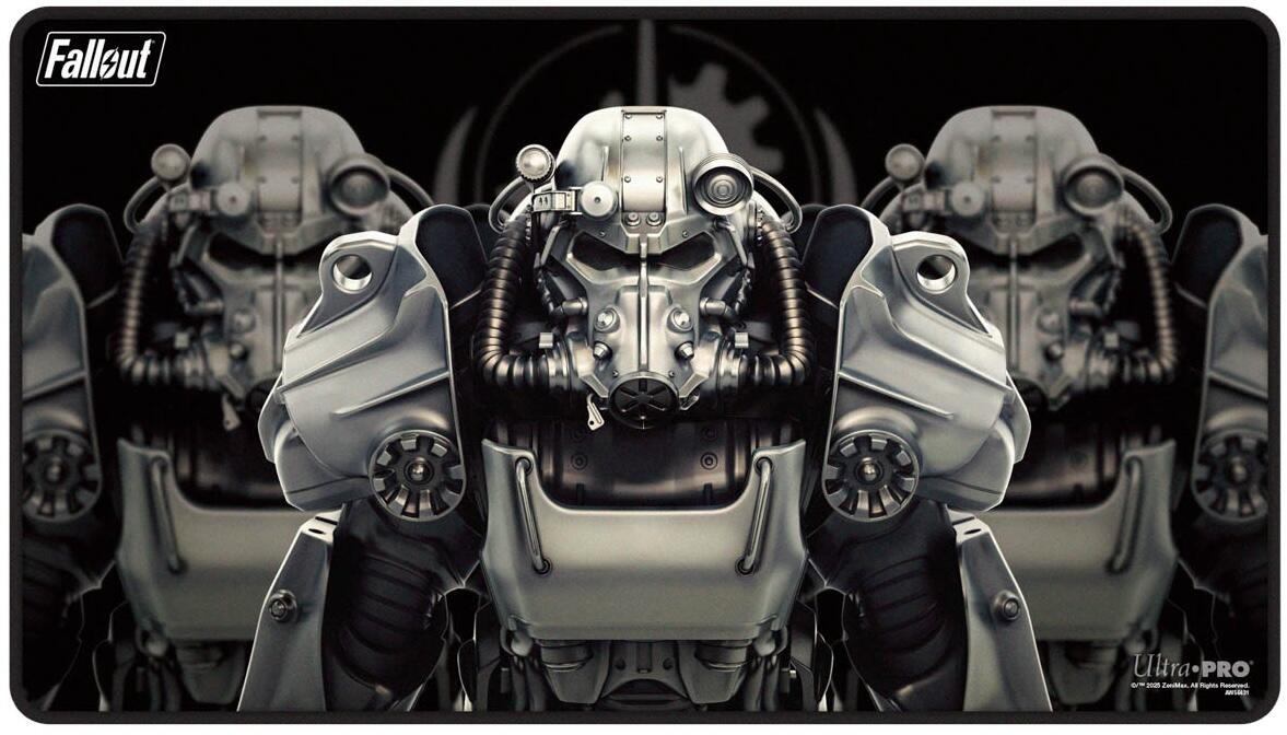 Brotherhood of Steel Black Stitched Standard Gaming Playmat for Bethesda - Fallout