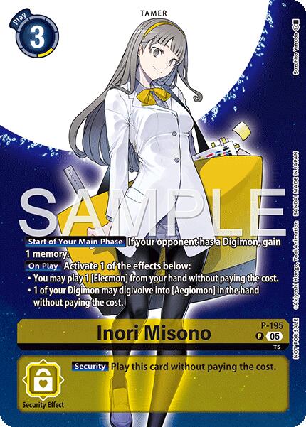 Inori Misono (Digimon Story: Time Stranger Promo Pack) [D-PR - P-195 P   Fact Or Fiction Games