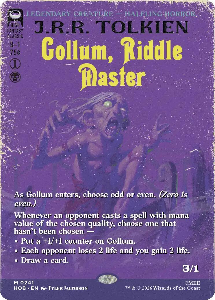 Gollum, Riddle Master (Borderless)