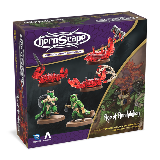 Heroscape Army Expansion - Boiling Tension: Molten Crustaceans and Tanuki Tricksters
