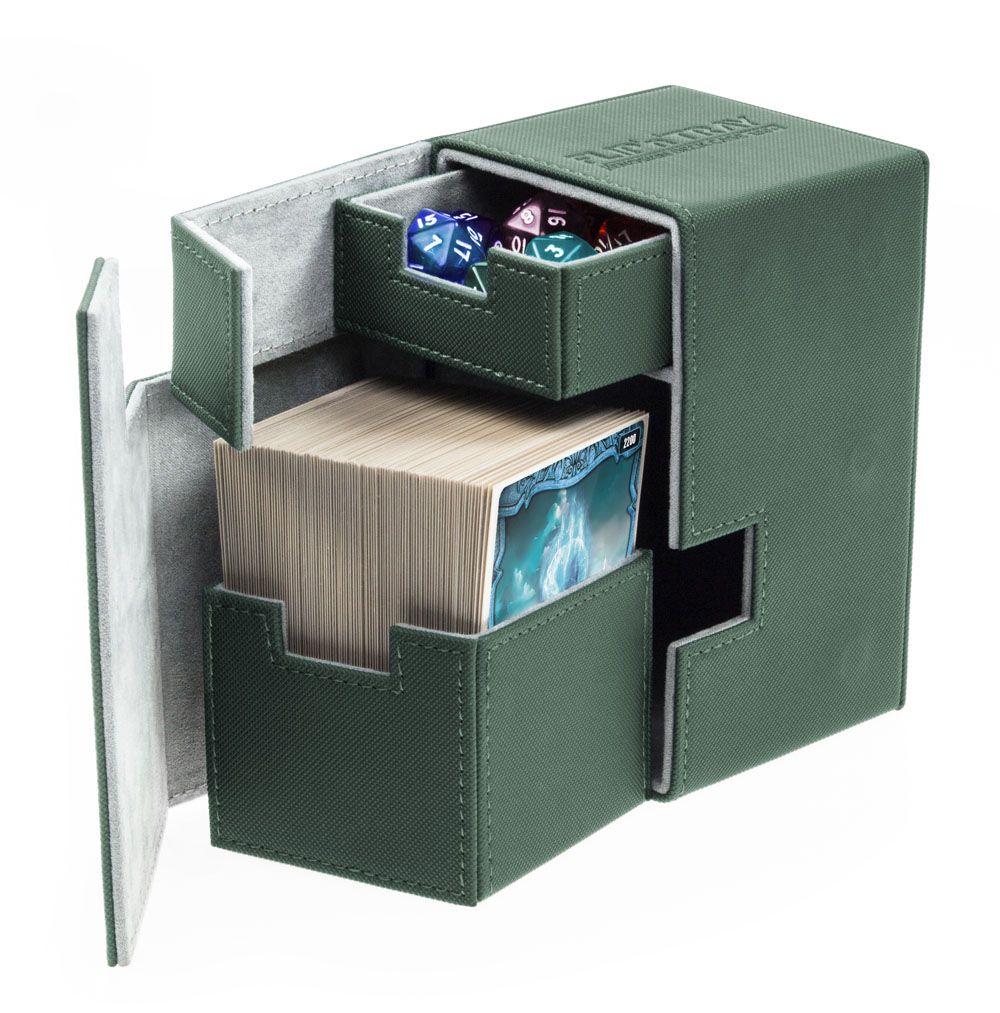 Flip 'n' Tray Deck Case XenoSkin - Green (Holds 100+) [000]