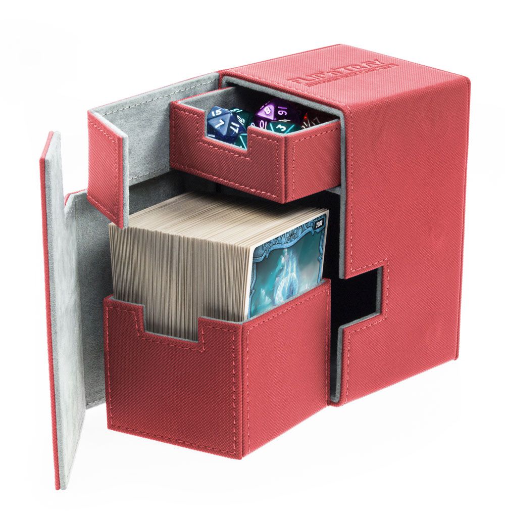 Flip 'n' Tray Deck Case XenoSkin - Red (Holds 100+) [000]