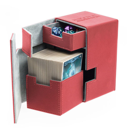 Flip 'n' Tray Deck Case XenoSkin - Red (Holds 100+) [000]