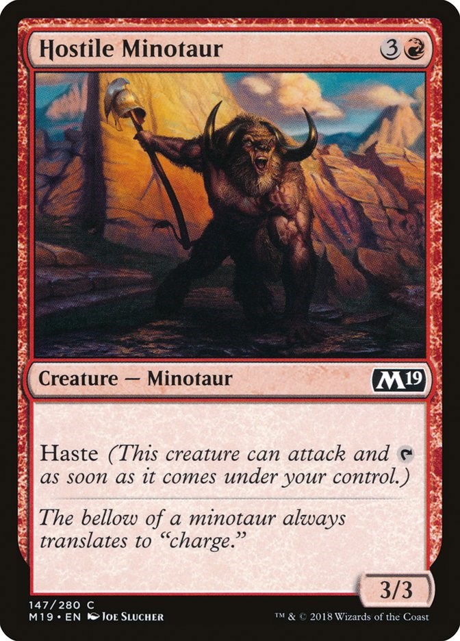 Hostile Minotaur [M19 - 147]