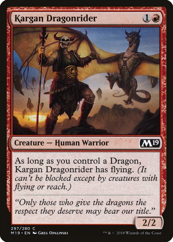 Kargan Dragonrider [M19 - 297]