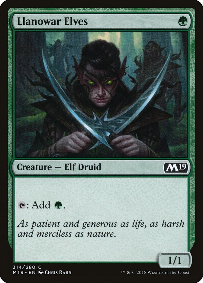 Llanowar Elves [M19 - 314]