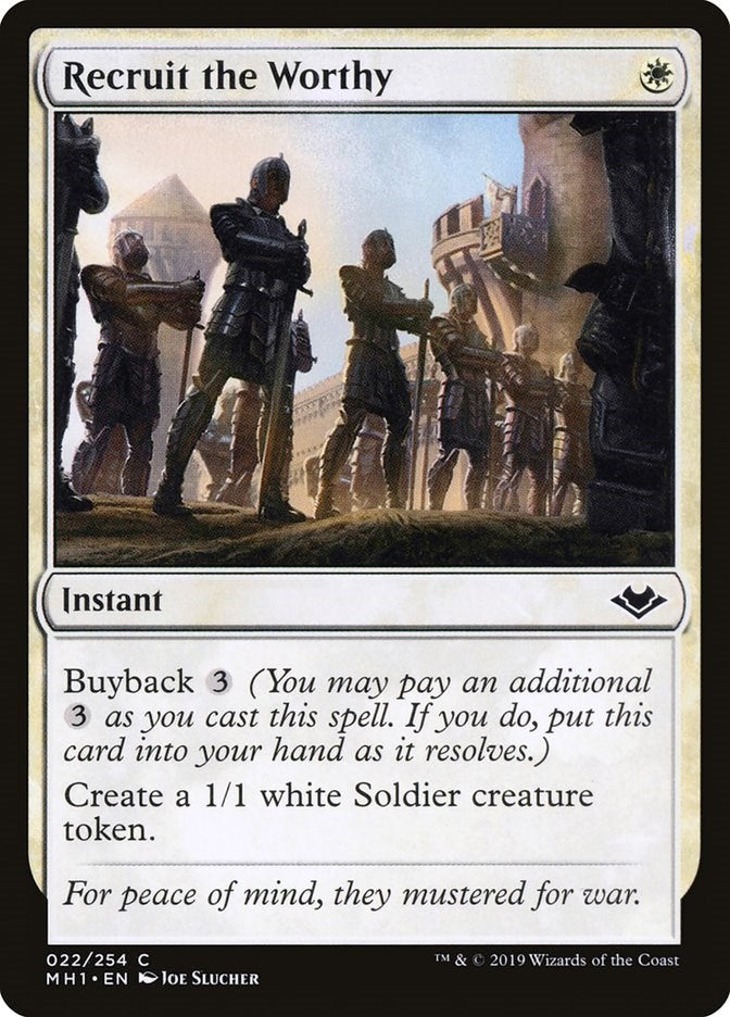 Recruit the Worthy [MH1 - 22]