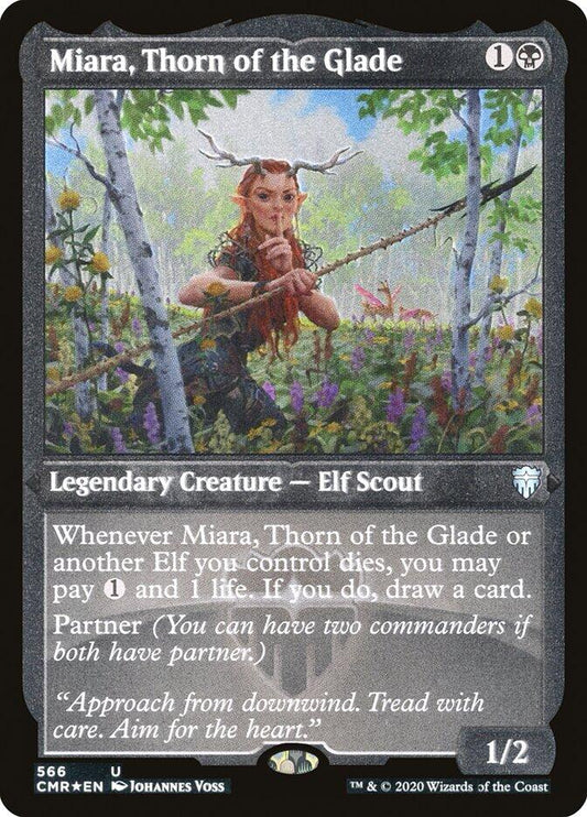 Miara, Thorn of the Glade (Foil Etched) [CMR - 566]