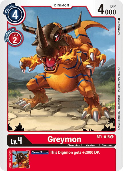 Greymon - BT1-015 [BT01-03A - BT1-015 U]