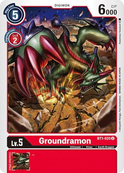 Groundramon [BT01-03A - BT1-020 U]