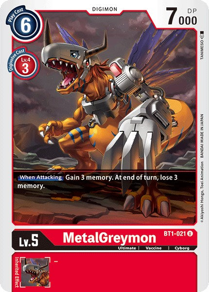 MetalGreymon - BT1-021 [BT01-03A - BT1-021 U]
