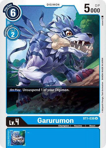 Garurumon - BT1-036 [BT01-03A - BT1-036 U]
