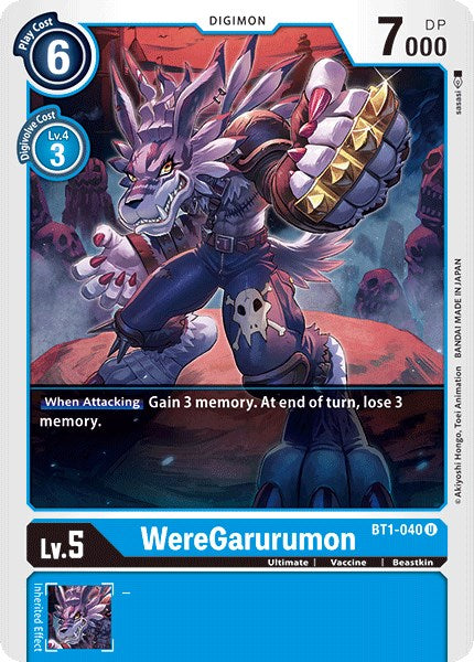 WereGarurumon - BT1-040 [BT01-03A - BT1-040 U]
