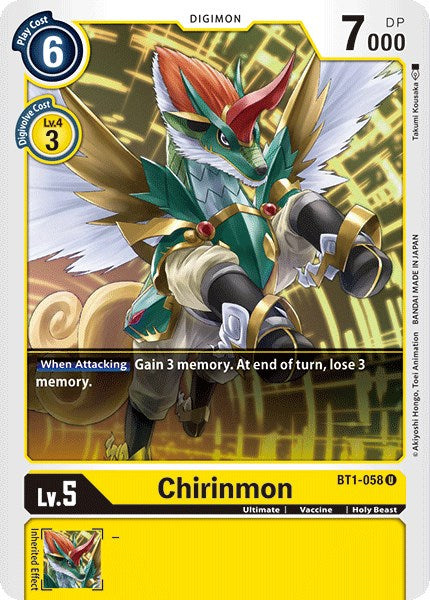 Chirinmon [BT01-03A - BT1-058 U]