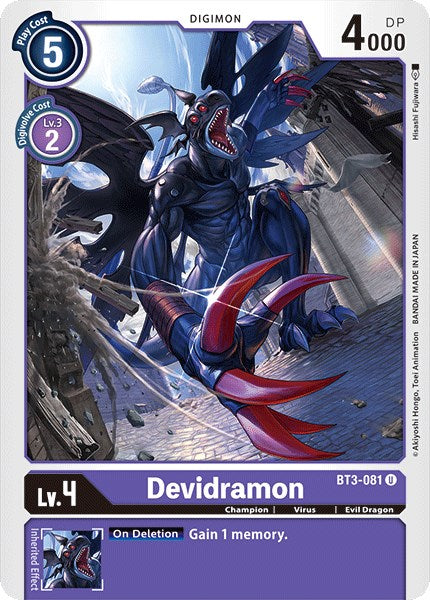 Devidramon [BT01-03A - BT3-081 U]