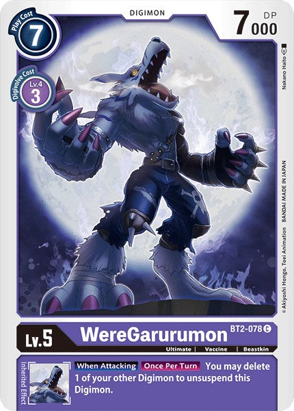 WereGarurumon - BT2-078 [BT01-03A - BT2-078 C]