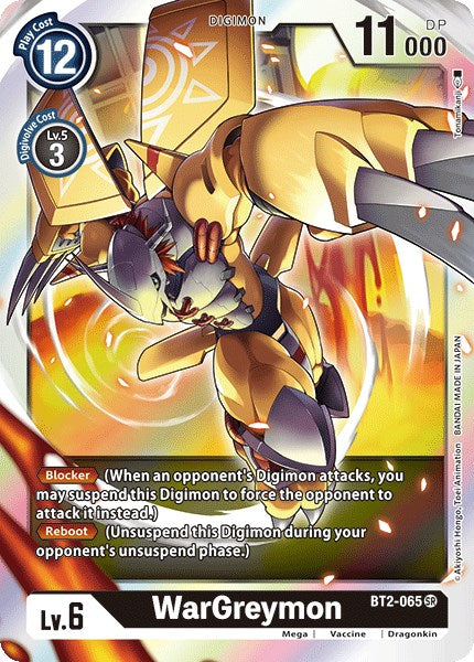 WarGreymon - BT2-065 [BT01-03A - BT2-065 SR]