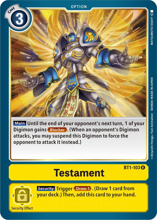 Testament [BT01-03B - BT1-103 R]