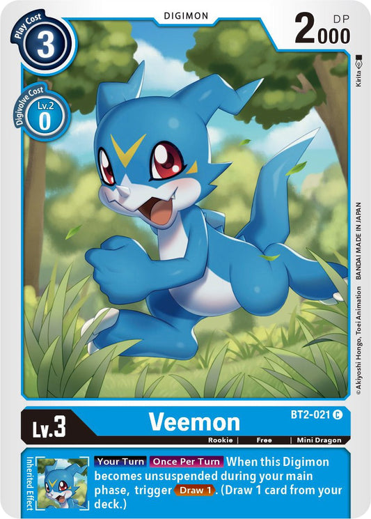 Veemon - BT2-021 [BT01-03B - BT2-021 C]