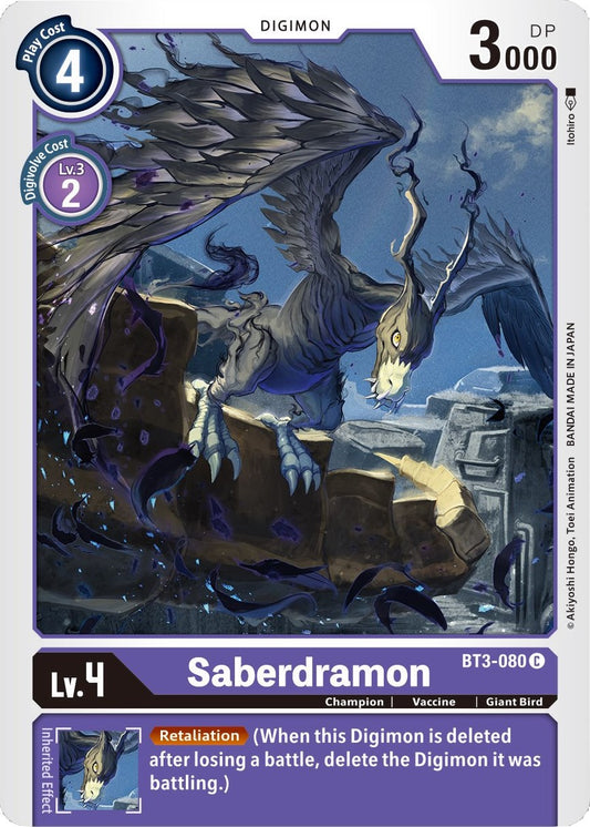 Saberdramon [BT01-03B - BT3-080 C]