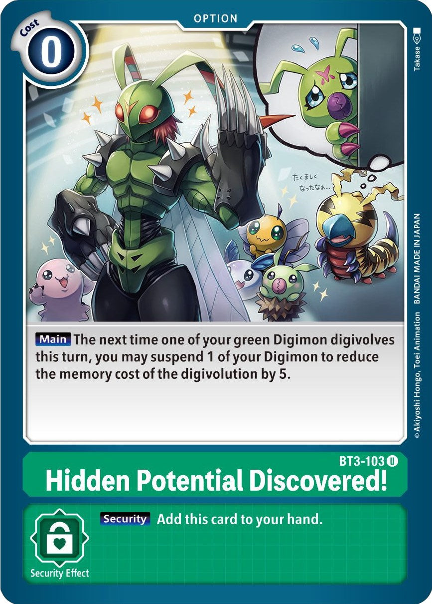 Hidden Potential Discovered! [BT01-03B - BT3-103 U]