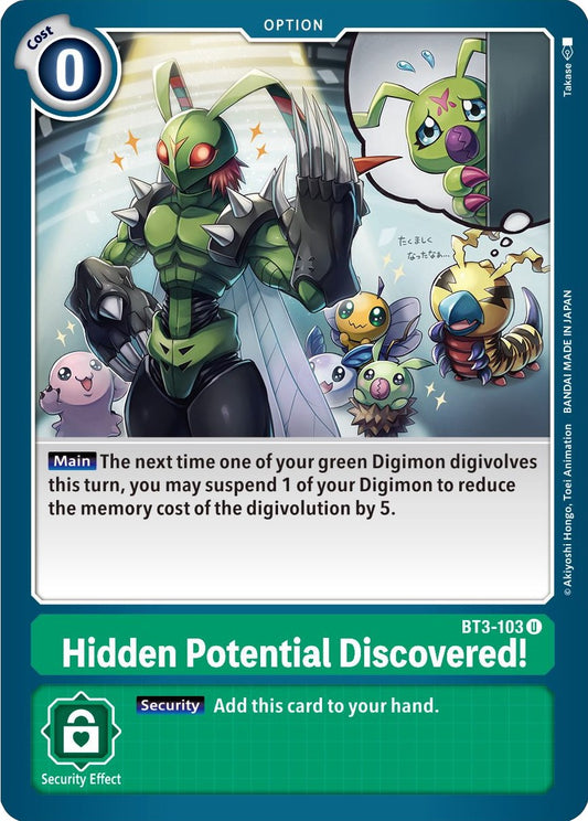 Hidden Potential Discovered! [BT01-03B - BT3-103 U]