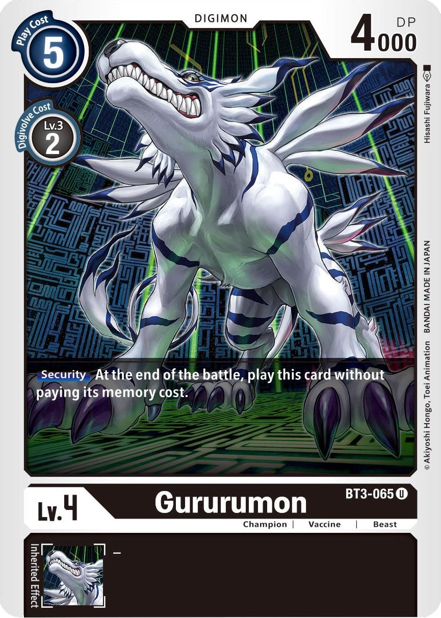 Gururumon [BT01-03B - BT3-065 U]