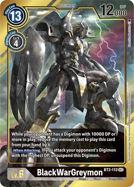 BlackWarGreymon (Alternate Art) [BT01-03B - BT2-112 SEC]