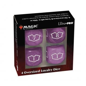 Deluxe Swamp Loyalty Dice with 7-12 for Magic - Black (22mm)