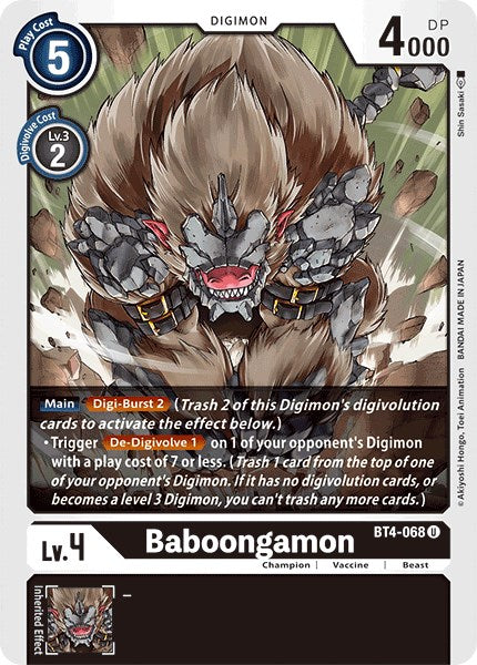 Baboongamon [BT04 - BT4-068 U]