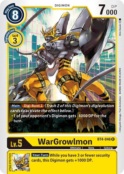 WarGrowlmon [BT04 - BT4-046 R]