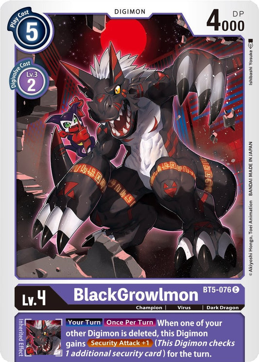 BlackGrowlmon [BT05 - BT5-076 C]