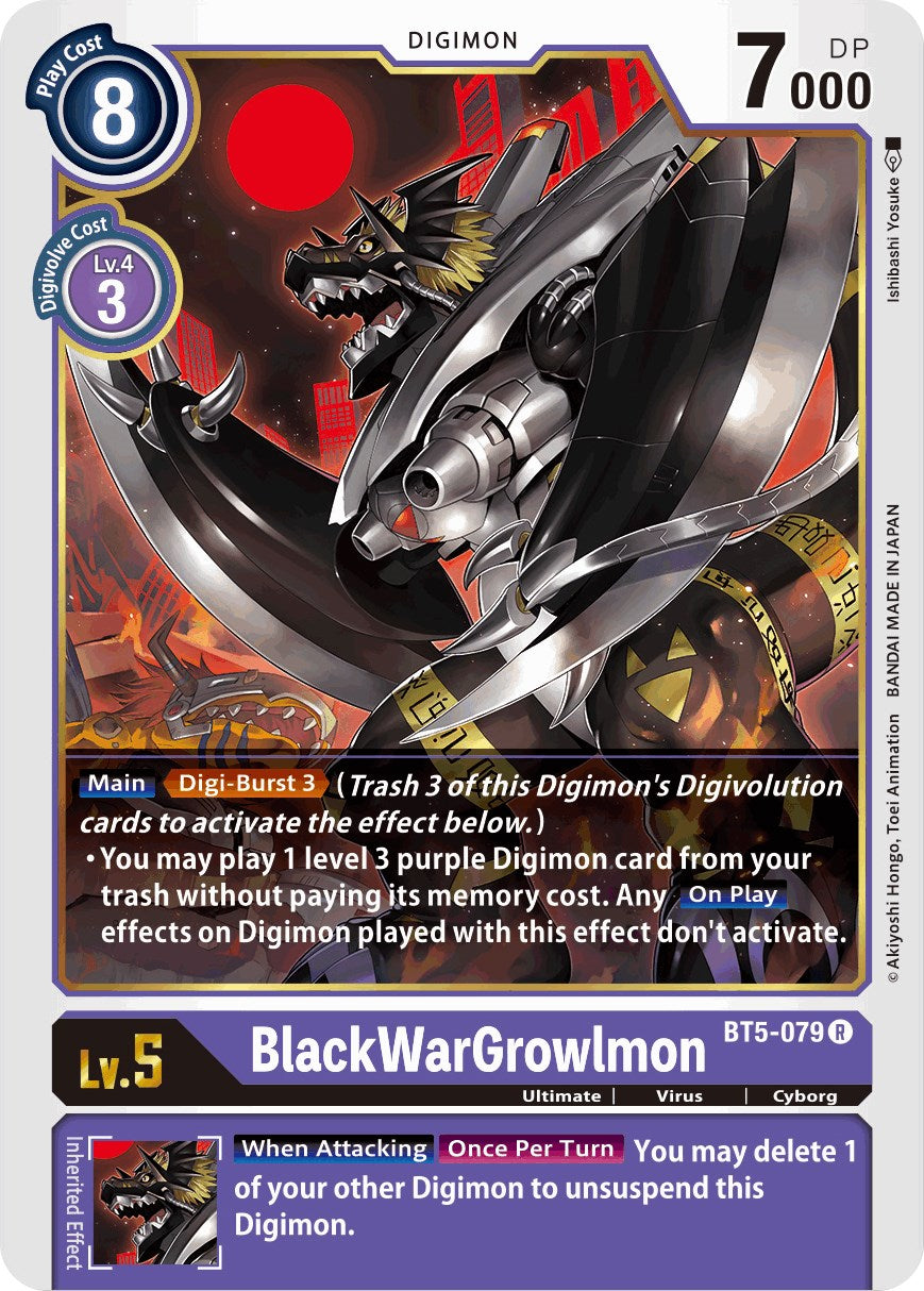 BlackWarGrowlmon [BT05 - BT5-079 R]