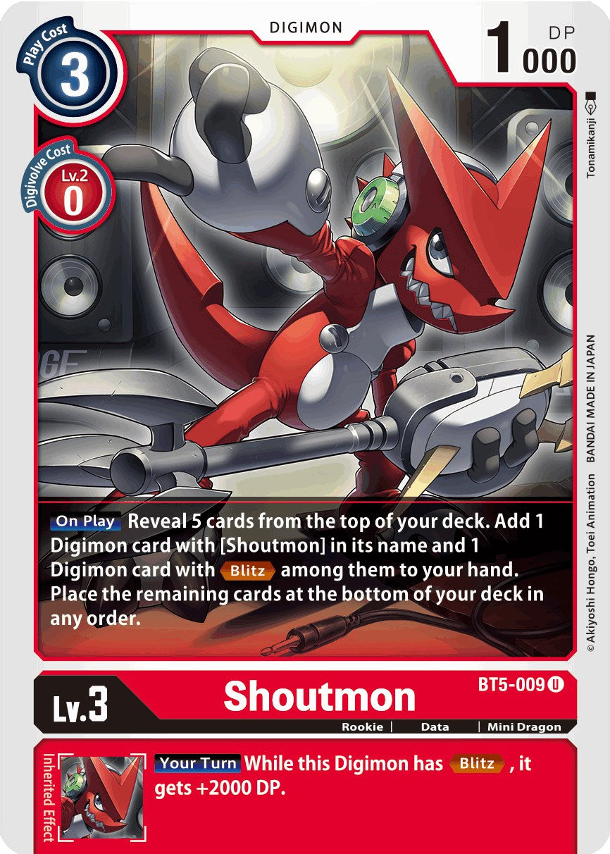 Shoutmon [BT05 - BT5-009 U]