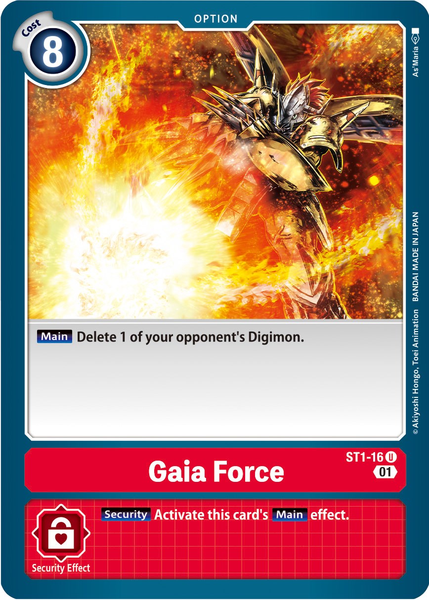 Gaia Force - ST1-16 (Alternate Art) [ST-7 - ST1-16 U]