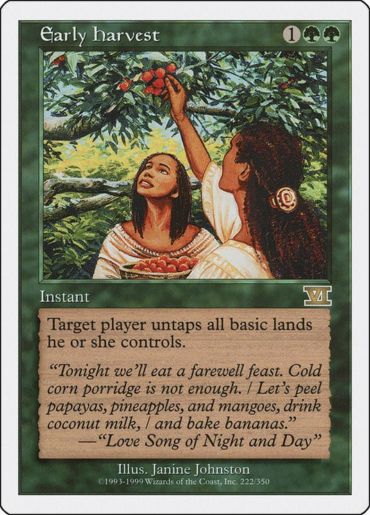 Early Harvest [6ED - 222]
