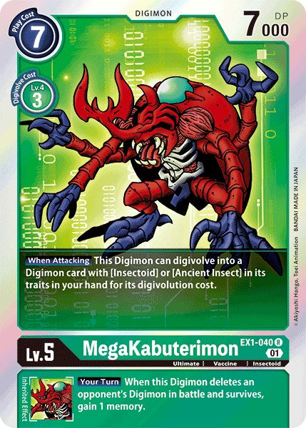 MegaKabuterimon [EX01 - EX1-040 R]