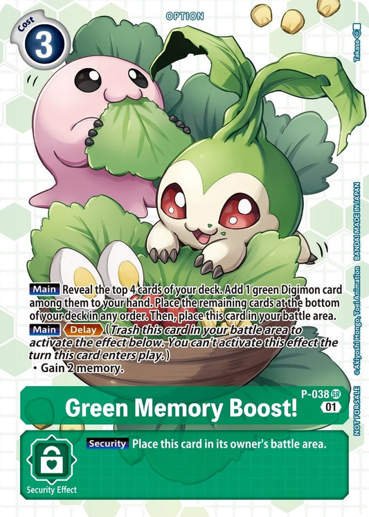 Green Memory Boost! - P-038 (Next Adventure Box Promotion Pack) [D-PR - P-038 SR]