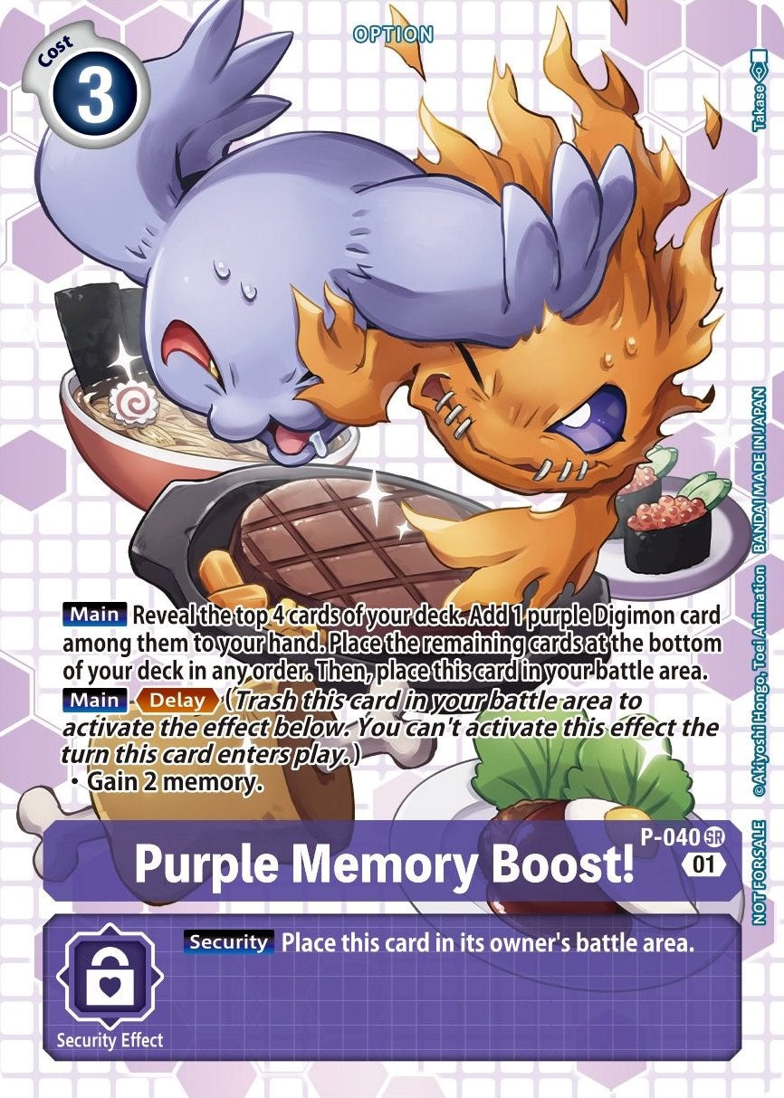 Purple Memory Boost! - P-040 (Next Adventure Box Promotion Pack) [D-PR - P-040 P]