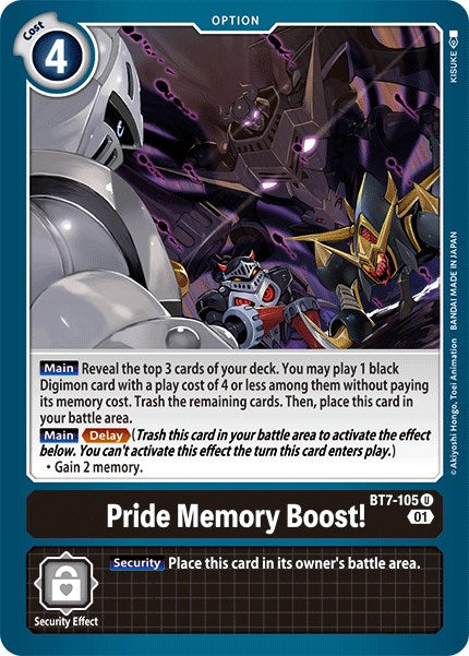 Pride Memory Boost! [BT07 - BT7-105 U]