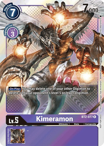 Kimeramon - BT2-077 (Official Tournament Pack Vol.4) [BT01-03A - BT2-077 R]