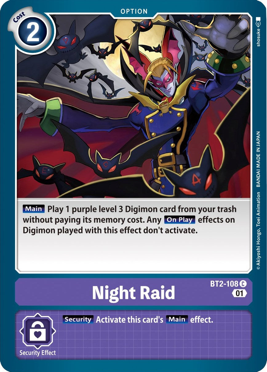 Night Raid (Parallel Rare) [ST-10 - BT2-108 C]