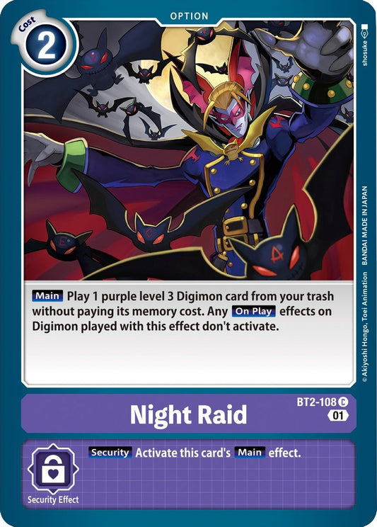 Night Raid (Parallel Rare) [ST-10 - BT2-108 C]