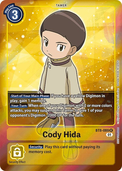 Cody Hida (Box Topper) [BT08 - BT8-089 R]