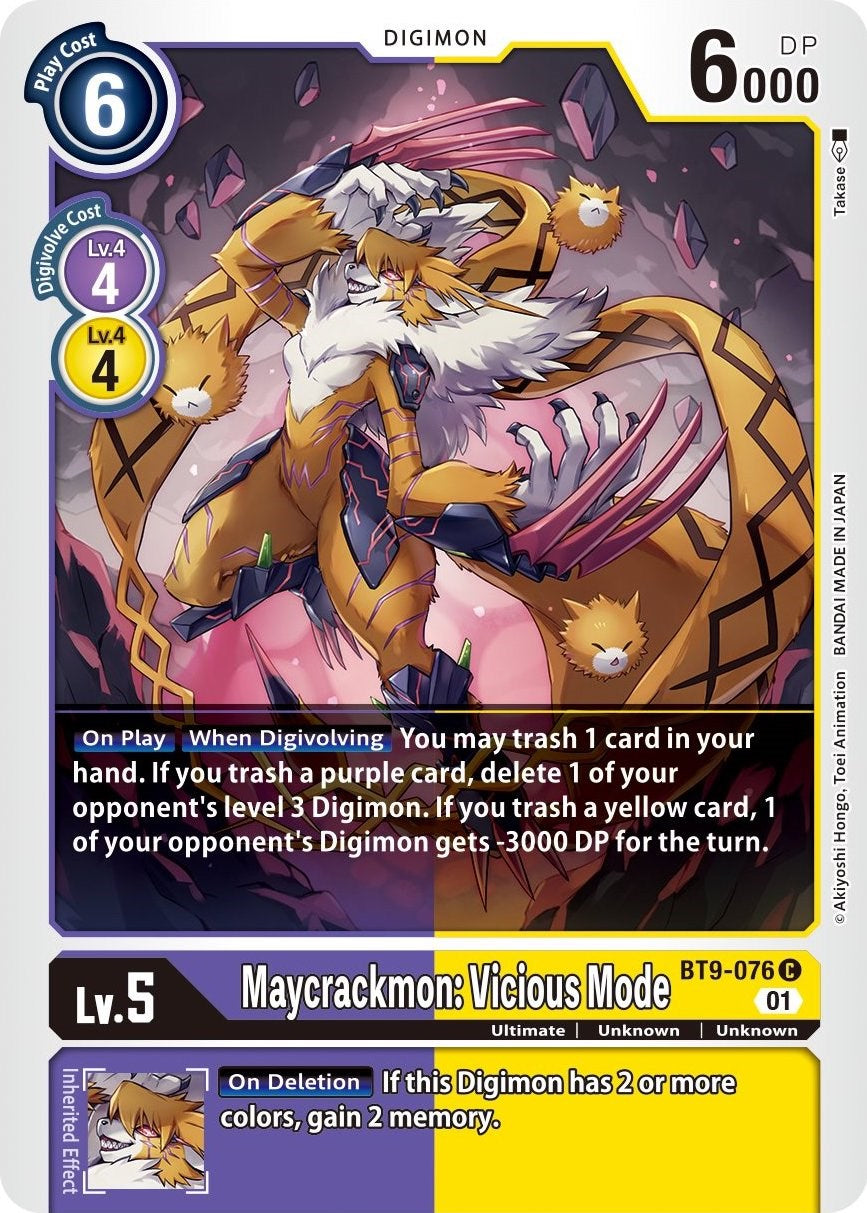 Maycrackmon: Vicious Mode [BT09 - BT9-076 C]