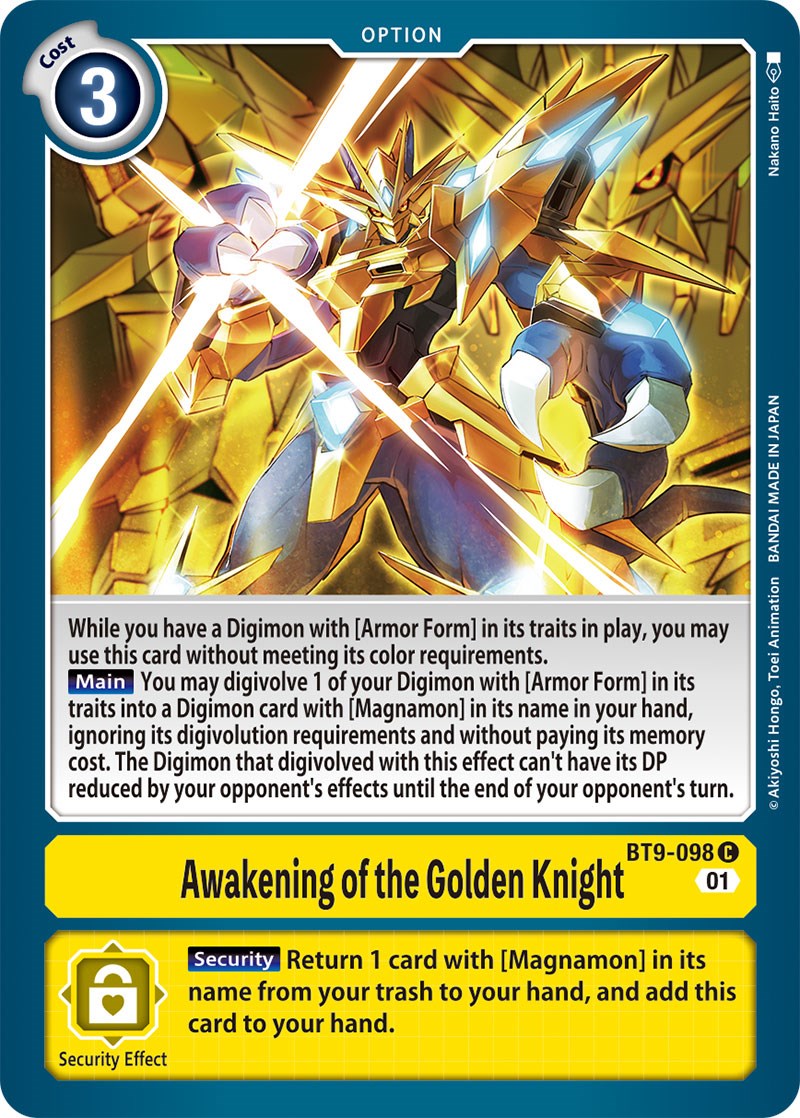 Awakening of the Golden Knight [BT09 - BT9-098 C]